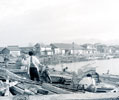 昭和30年代　中央に見える魚市場